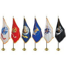  Indoor Display U.S. Military Flag Sets 