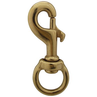 Solid Brass Swivel Eye Flag Snaps