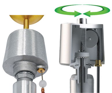 TRK-9660 Internal Halyard Cone Style Revolving Truck Assembly