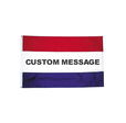 Horizontal Striped Message Flags