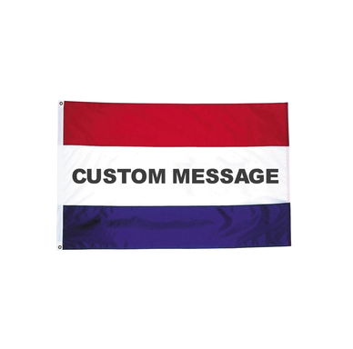 Horizontal Striped Message Flags