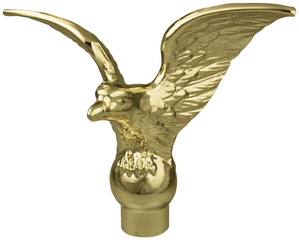 Gold Metal Flying Eagle Ornament Gold Metal Flying Eagle Ornament