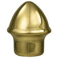 Solid Brass Slip Fit Acorn Ornament