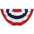 27" x 54" Fully Sewn Nylon Pleated Fan - 160012