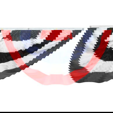 3' x 6' Fully Sewn Nylon Pleated Fan - 160013