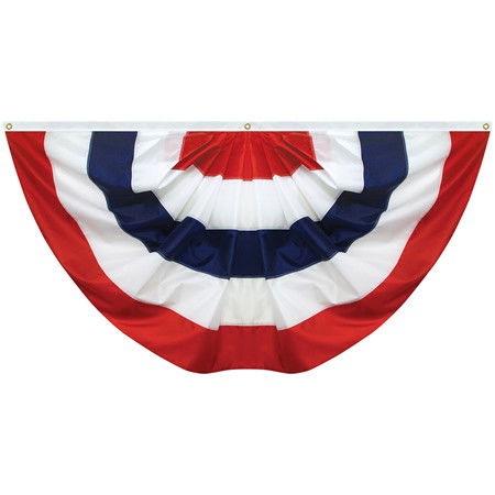 4' x 8' Fully Sewn Nylon Pleated Fan - 160014