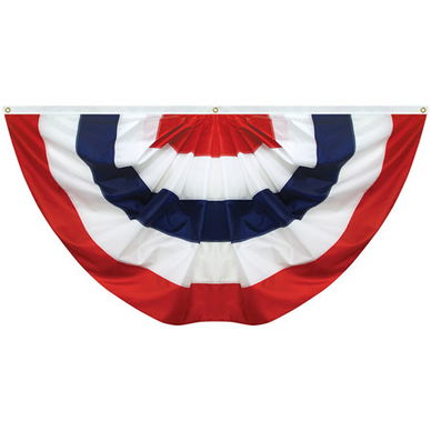 5' x 10' Fully Sewn Nylon Pleated Fan - 160015