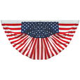 3' x 6' Endura-Poly Pleated Americana Fan - 160004