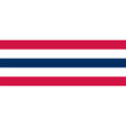 36" Wide Nylon 5-Stripe Bunting No Stars