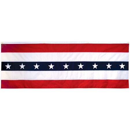 3' x 8' Nylon Patriotic Flag Flat