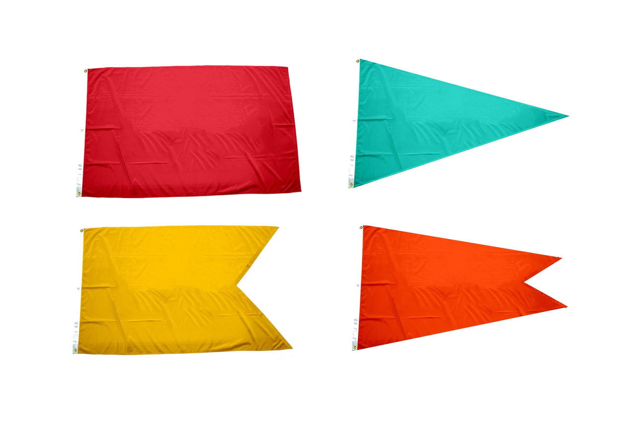 Solid Color Nylon Attention Flags