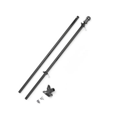 6' x 1" Black House Mounted Flagpole Kit