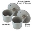 Vertical Wall Mount Flagpole Brackets