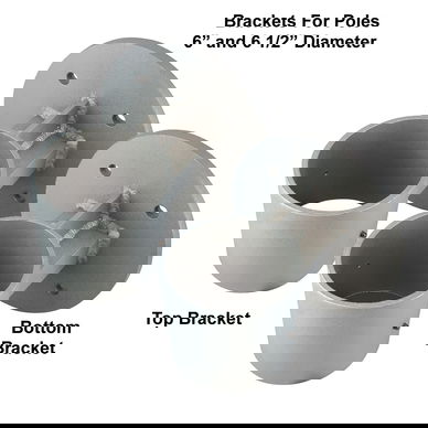 Vertical Wall Mount Flagpole Brackets
