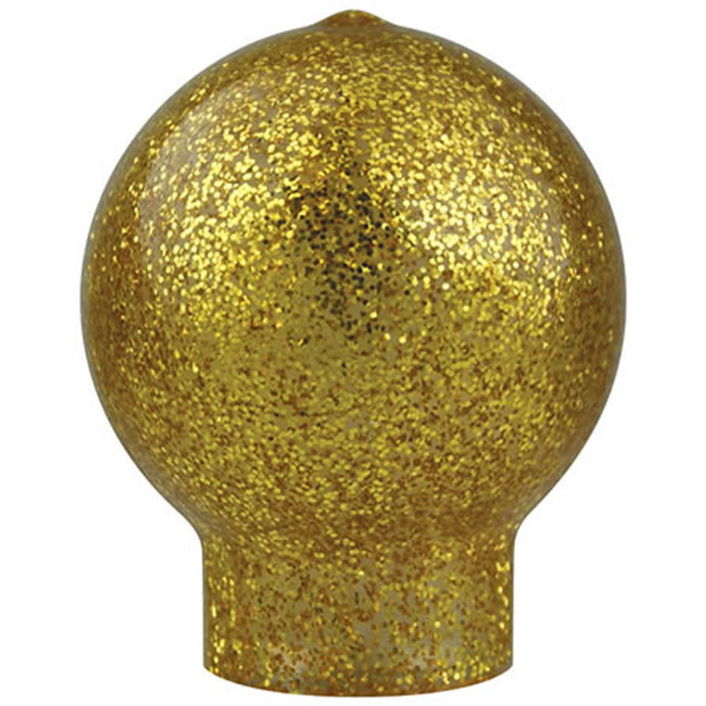 Gold Vinyl Slip Fit Ball Ornaments