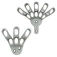 45 Degree Angle Aluminum Finger Flagpole Brackets