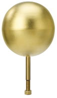 24k Gold Leaf Copper Flagpole Ball Ornaments