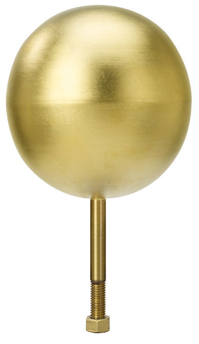 24k Gold Leaf Copper Flagpole Ball Ornaments