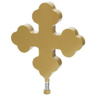 12" x 12" Botonee Flagpole Cross Ornament