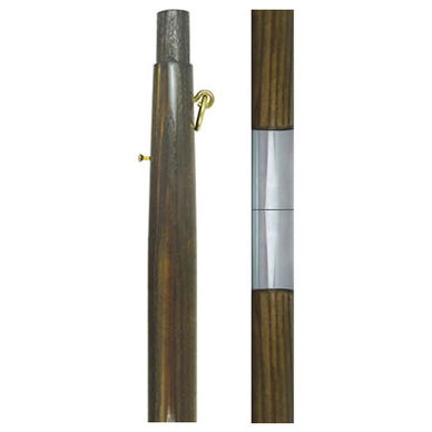 Dark Oak Wooden Indoor Poles Parade Poles