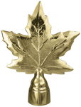 Gold Metal Maple Leaf Ornament