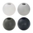 1" Nylon Beaded Retainer Ring Balls