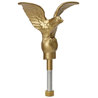 8" Gold Flying Eagle on Ball Ornament