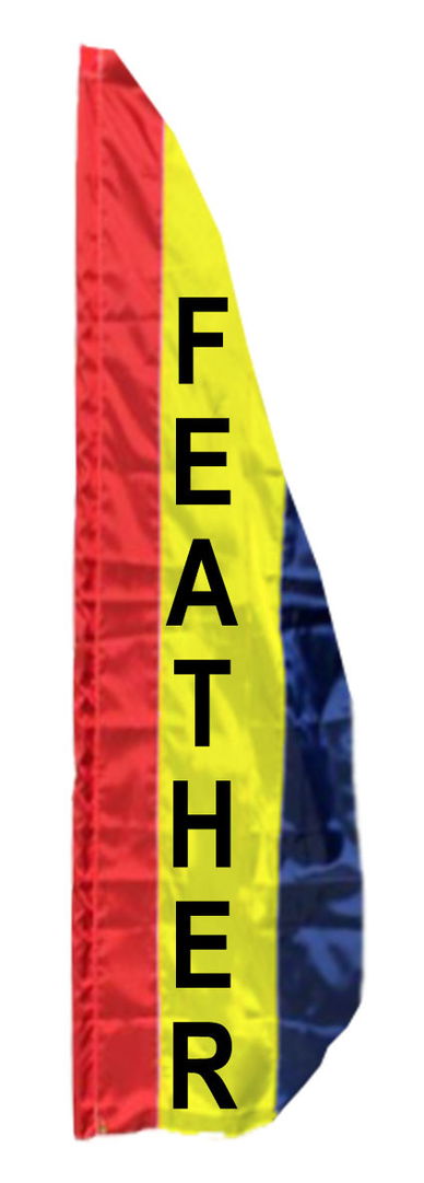 3 Stripe Solid Color Vertical Banner Flag