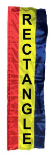 3 Stripe Solid Color Vertical Banner Flag
