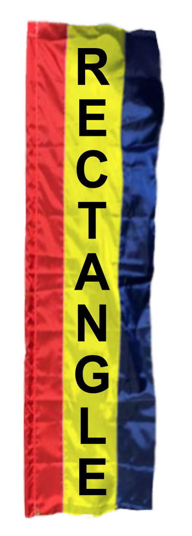 3 Stripe Solid Color Vertical Banner Flag