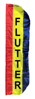 3 Stripe Solid Color Vertical Banner Flag