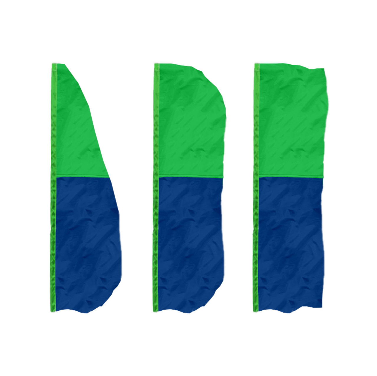 2-Horizontal Panel Vertical Banner Flags