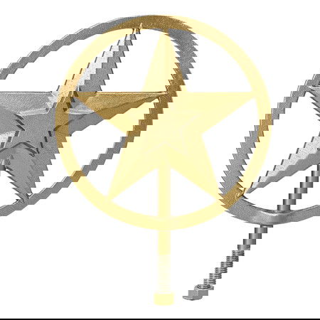 Texas Star Flagpole Ornament