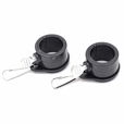 1" Black Spinning Flag Mounting Rings