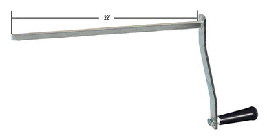 22" Extended Universal Flagpole Winch Crank Handle