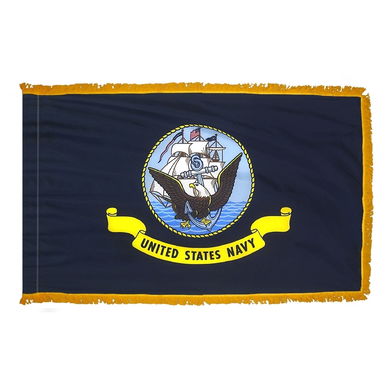 8' Deluxe Indoor Military Flag Set - 3' x 5' Flag (Individual Sets)