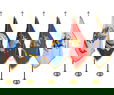 7' Deluxe Indoor Military Flag Set - 2' x 3' Flag (Individual Sets)