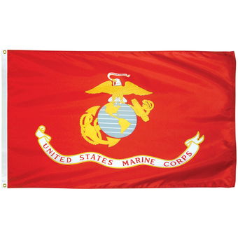 3' x 5' Poly-Max Outdoor Marine Corps Flag