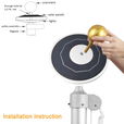 Solar Disc Flag Light - 266 LEDs