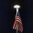 Solar Disc Flag Light - 266 LEDs
