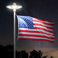 Solar Disc Flag Light - 266 LEDs