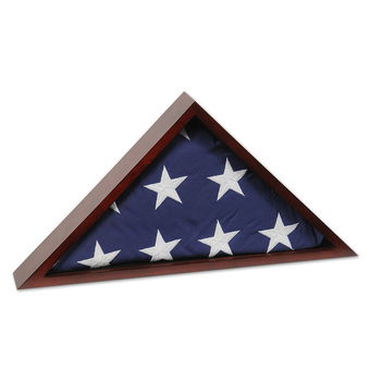 US Flag Display Case with Flag