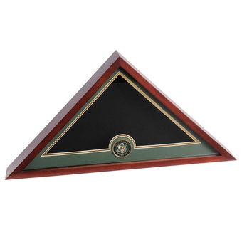 US Flag Display Case with Army Medallion