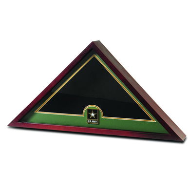 US Flag Display Case with Go Army Medallion