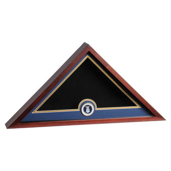 US Flag Display Case with Air Force Medallion