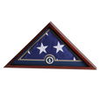 US Flag Display Case with Air Force Medallion and Flag
