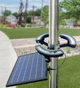 360 Degree LED Solar Flag Pole Light 