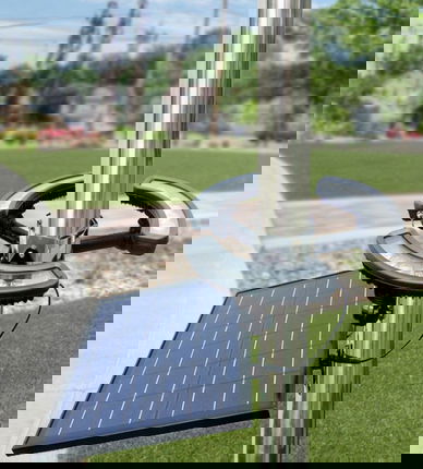 360 Degree LED Solar Flag Pole Light 
