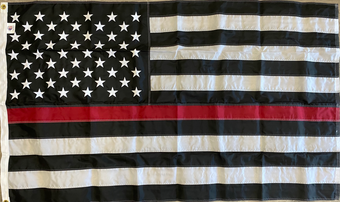 U.S. Thin Red Line Flag - 3' x 5' - Sewn Nylon