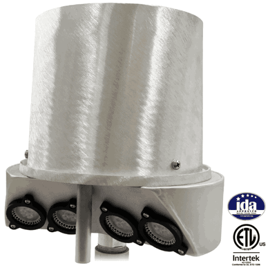 Internal Flagpole Beacon – 10.5″ IH 12V Quad